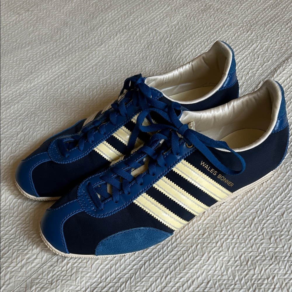 adidas Navy and Cream Athletic Shoes